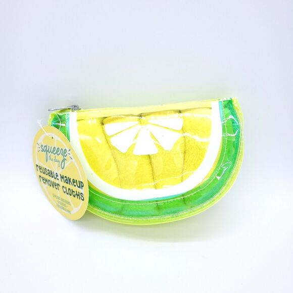 Squeeze the day 5 pc set Reusable Makeup Remover Cloths Washable Microfiber NEW - Picture 1 of 2